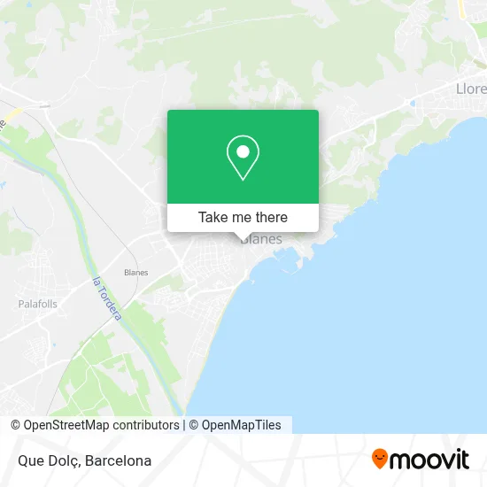 Que Dolç map