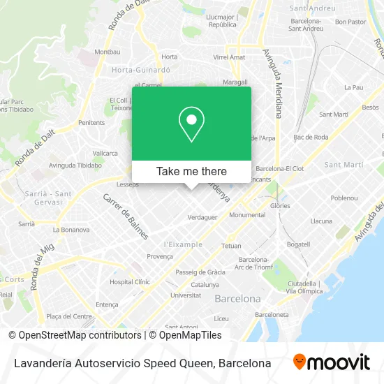 Lavandería Autoservicio Speed Queen map