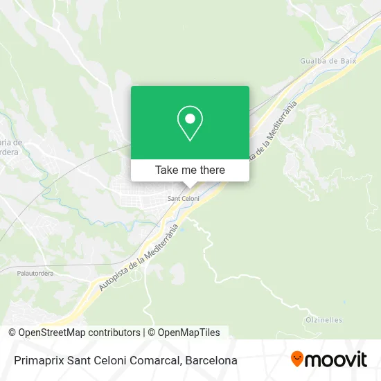Primaprix Sant Celoni Comarcal map