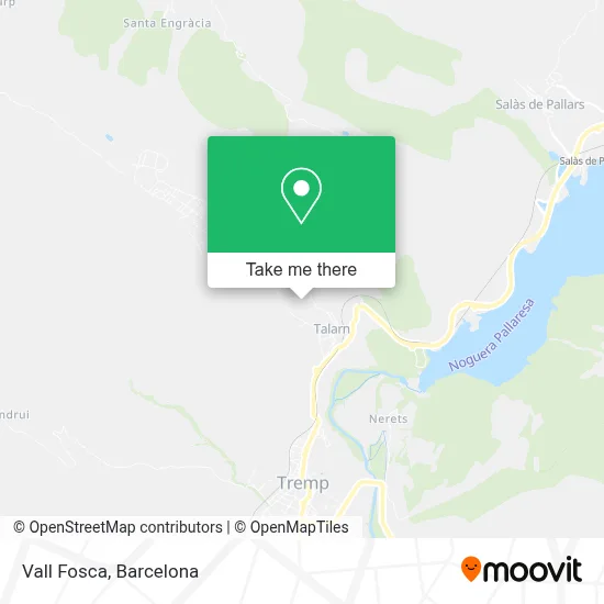 Vall Fosca map