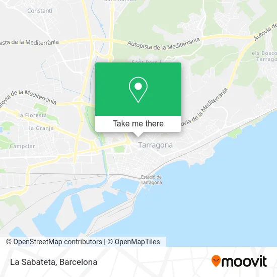 La Sabateta map