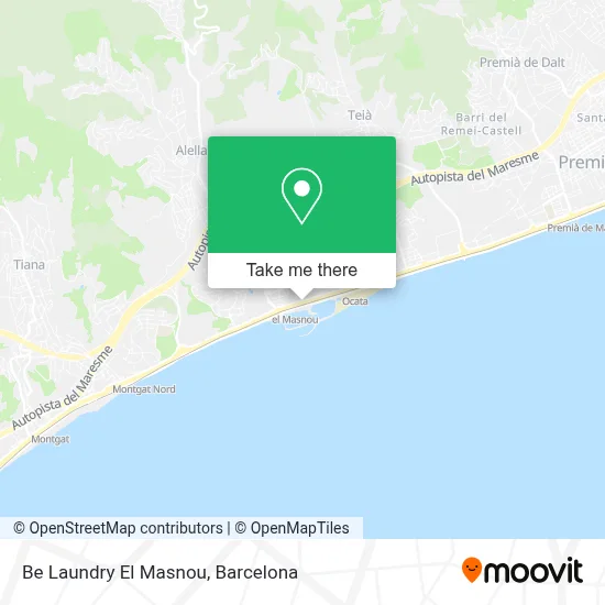 Be Laundry El Masnou map