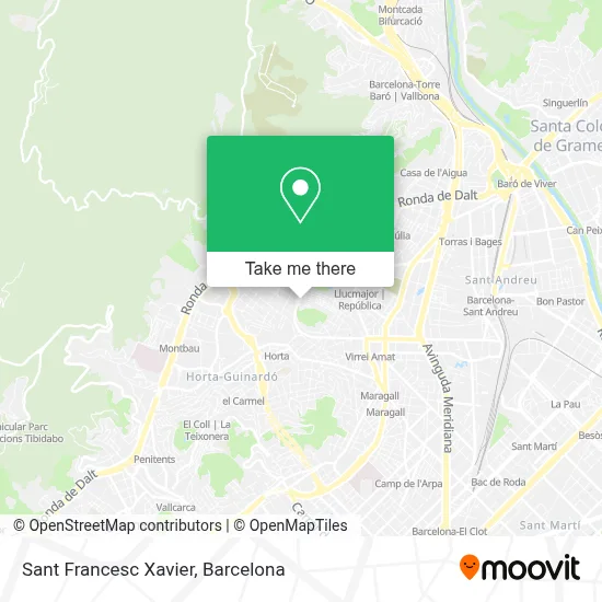 Sant Francesc Xavier map