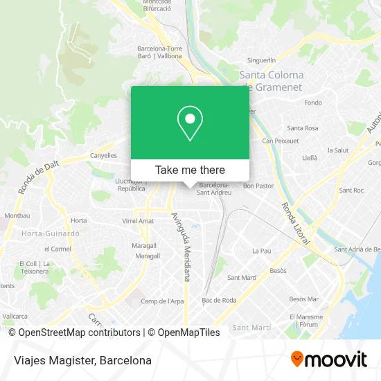 Viajes Magister map