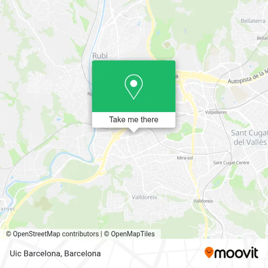 Uic Barcelona map