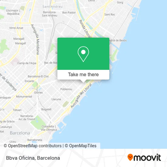 Bbva Oficina map