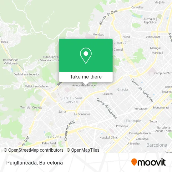 Puigllancada map