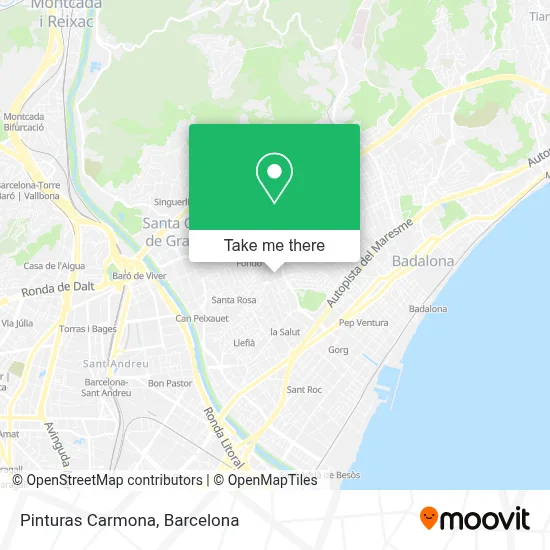 Pinturas Carmona map