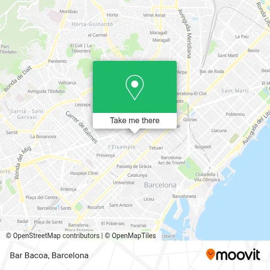 Bar Bacoa map