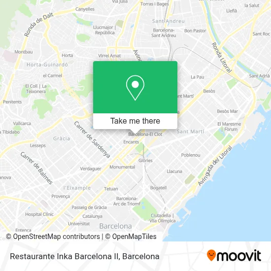 Restaurante Inka Barcelona II map