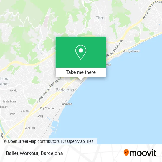 Ballet Workout map