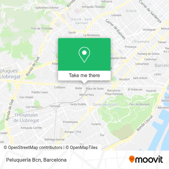 Peluquería Bcn map