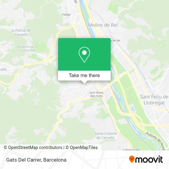 Gats Del Carrer map