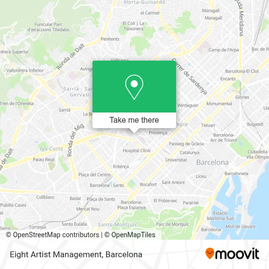 Eight Artist Management map
