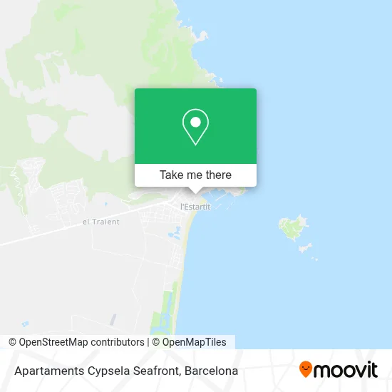 Apartaments Cypsela Seafront map