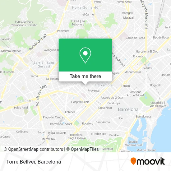 Torre Bellver map