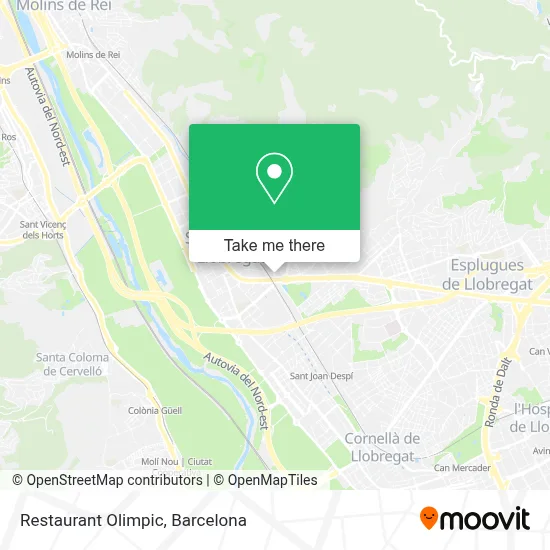 Restaurant Olimpic map