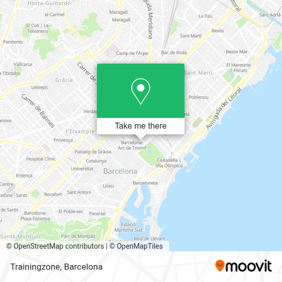 Trainingzone map