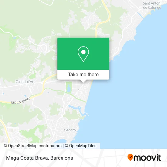 mapa Mega Costa Brava