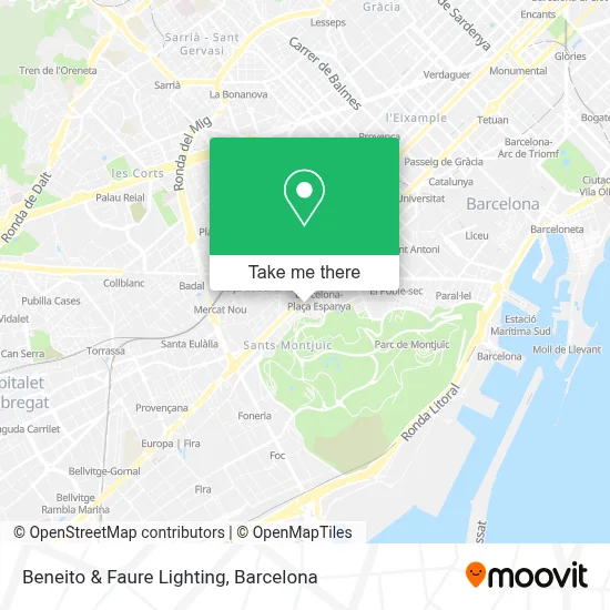 Beneito & Faure Lighting map