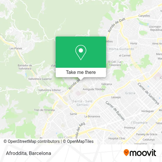 Afroddita map