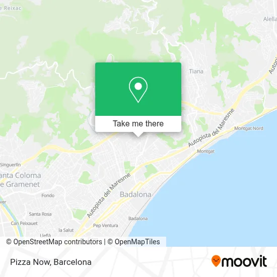 Pizza Now map