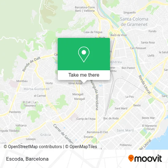 Escoda map