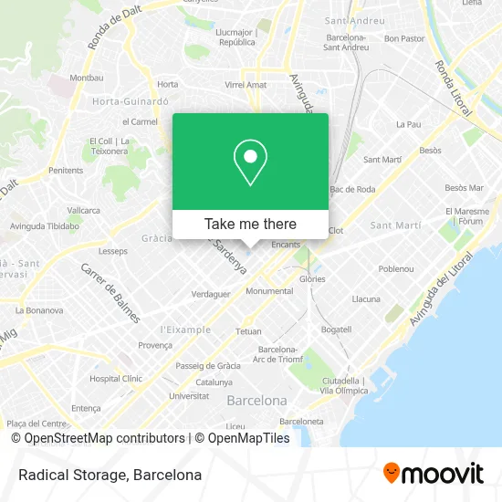 Radical Storage map