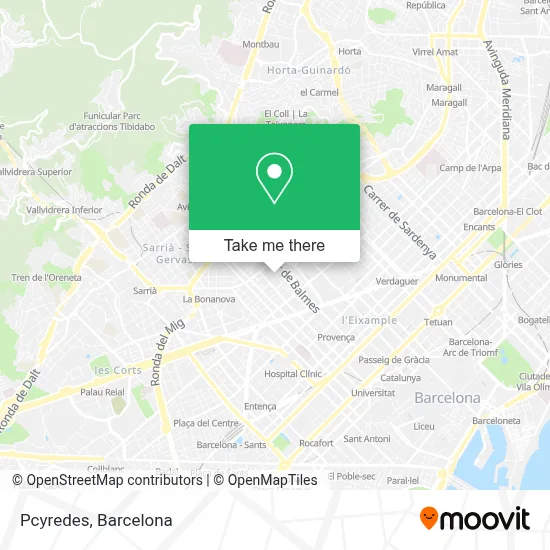 Pcyredes map