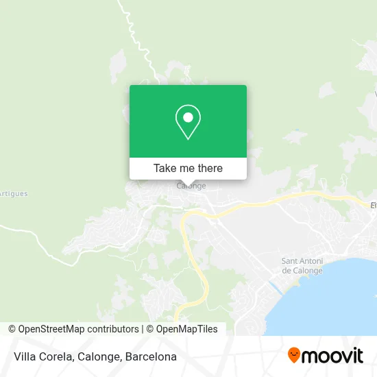 Villa Corela, Calonge map