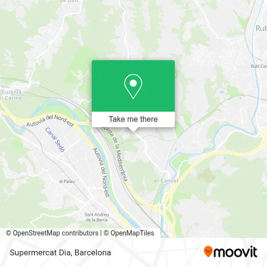 Supermercat Dia map