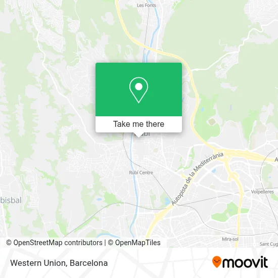 Western Union map