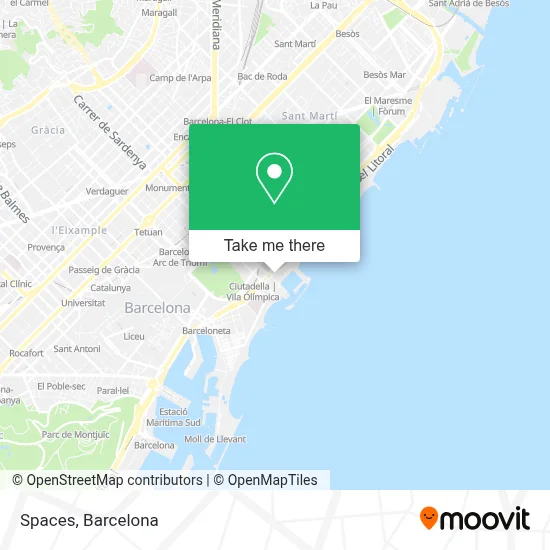 Spaces map