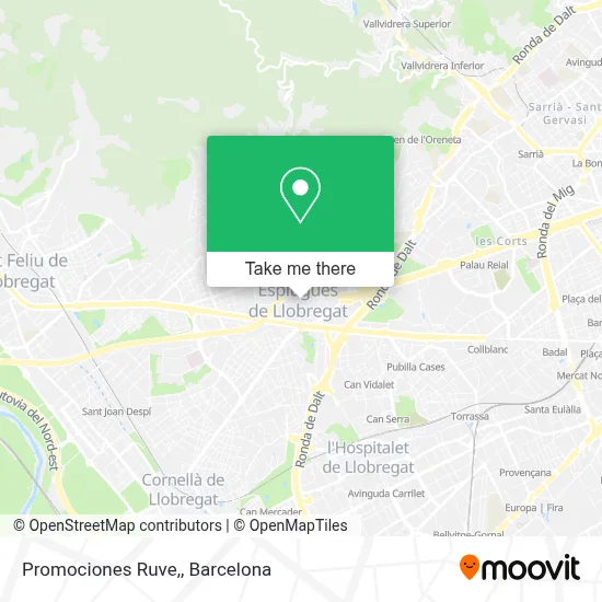 Promociones Ruve, map