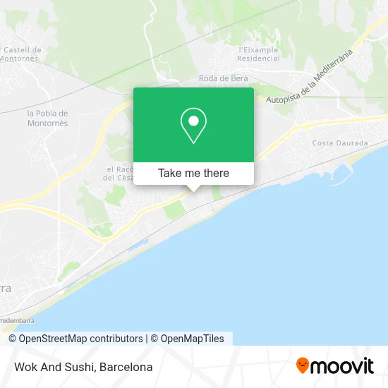 Wok And Sushi map