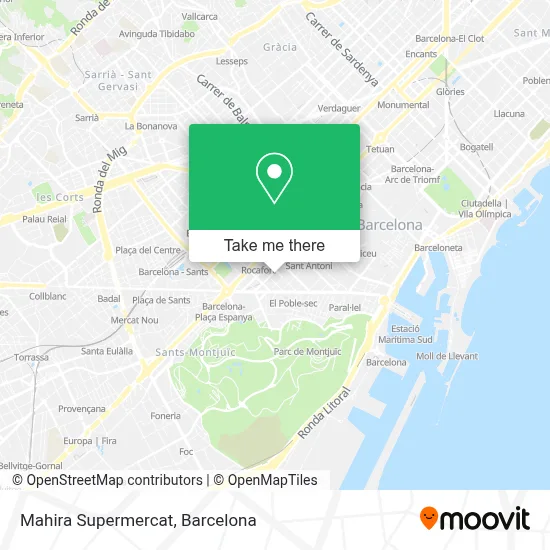 Mahira Supermercat map