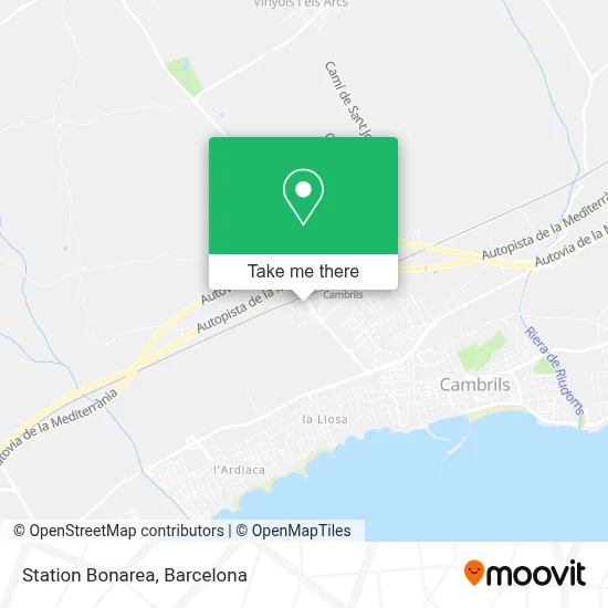 Station Bonarea map