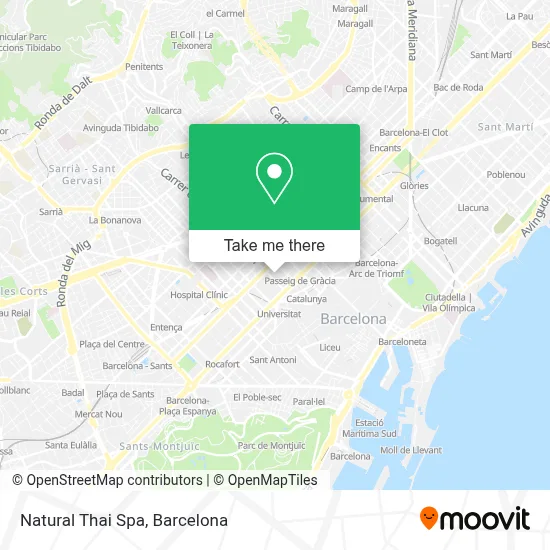 Natural Thai Spa map