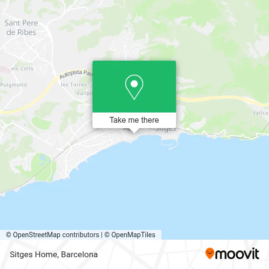 Sitges Home map