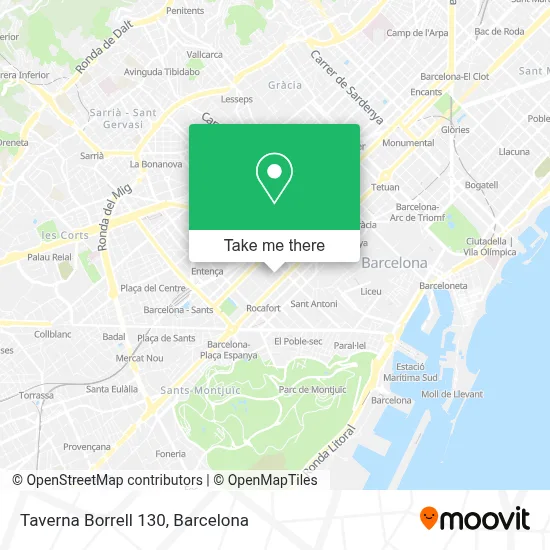Taverna Borrell 130 map