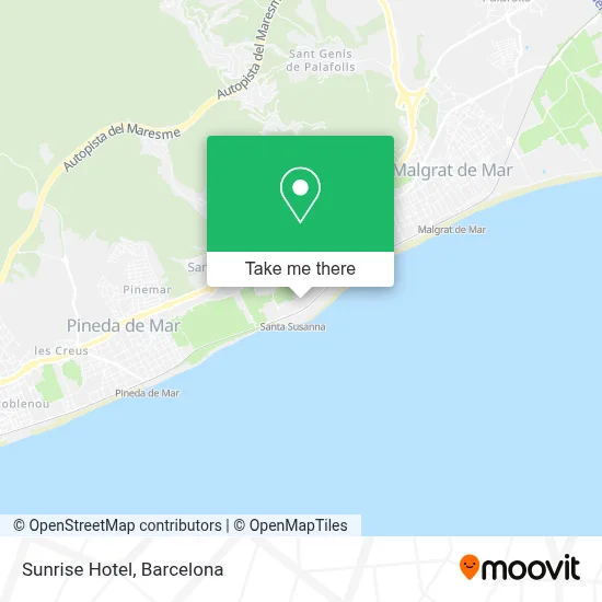 Sunrise Hotel map