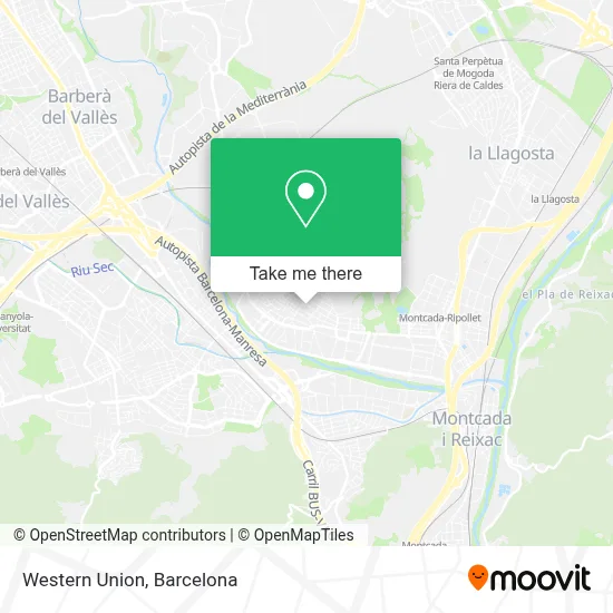 Western Union map