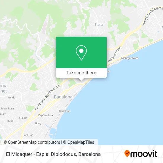 El Micaquer - Esplai Diplodocus map