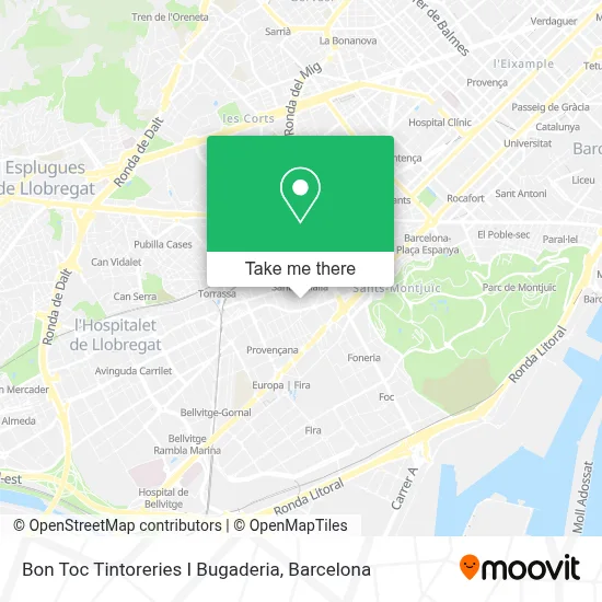 Bon Toc Tintoreries I Bugaderia map