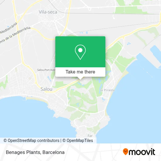 mapa Benages Plants