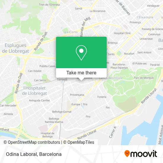 Odina Laboral map