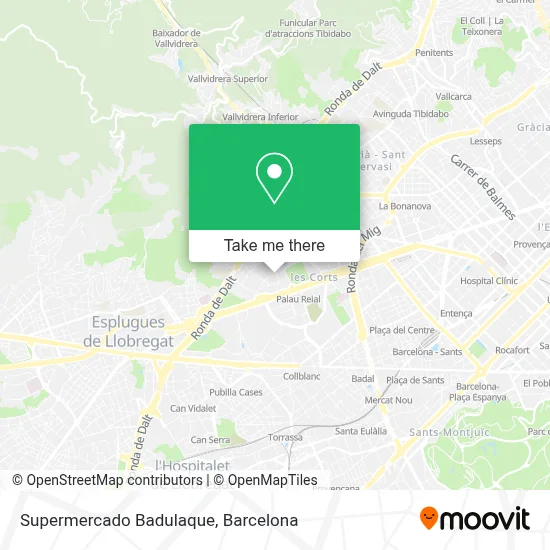 Supermercado Badulaque map