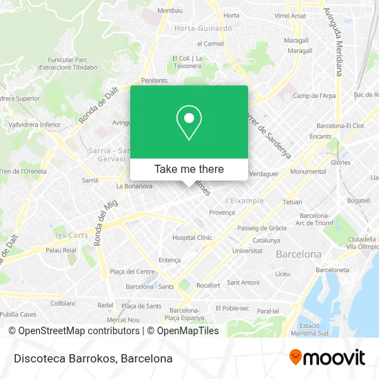 Discoteca Barrokos map