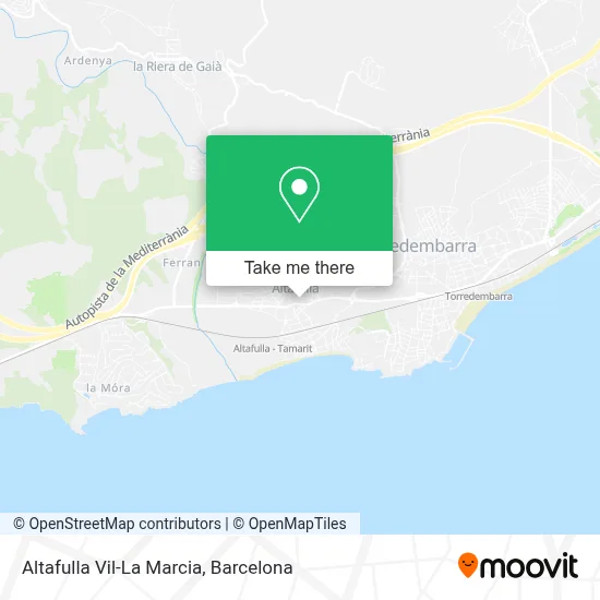 Altafulla Vil-La Marcia map