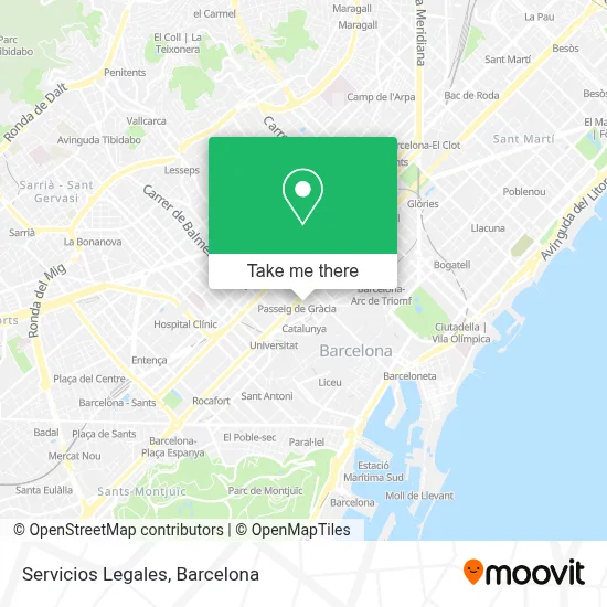 Servicios Legales map